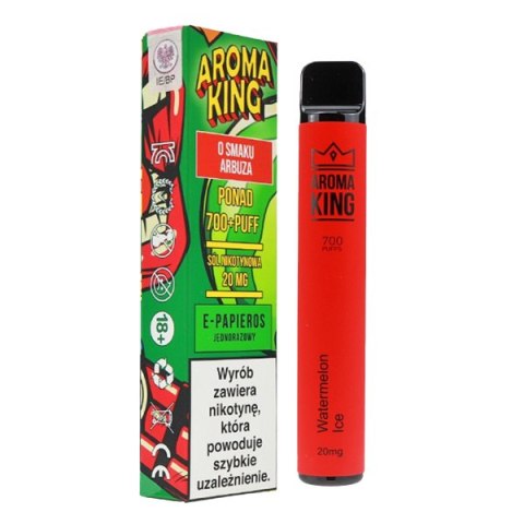 Jednorazowy e-papieros Aroma King Comic 700 20mg - Chłodny Arbuz / Watermelon Ice Jednorazowy e-papieros Aroma King Comic 700 20mg - Chłodny Arbuz / Watermelon Ice