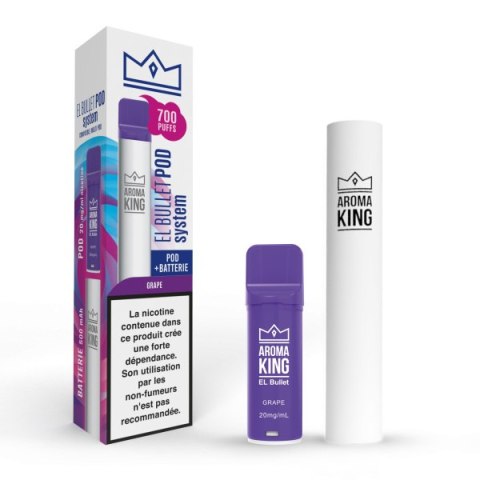 Wielorazówka Aroma King El Bullet + Wkład Grape Wielorazówka Aroma King El Bullet + Wkład Grape