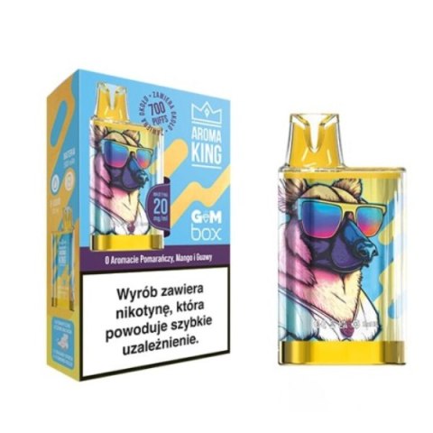 Aroma King GEM BOX - Pomarańcza Mango Guawa - 700 puffs 20mg Aroma King GEM BOX - Pomarańcza Mango Guawa - 700 puffs 20mg