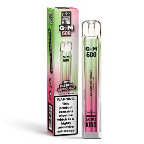 Jednorazowy e-papieros Aroma King Gem 700 puffs 20mg - Passion Kiwi Guava Jednorazowy e-papieros Aroma King Gem 700 puffs 20mg - Passion Kiwi Guava