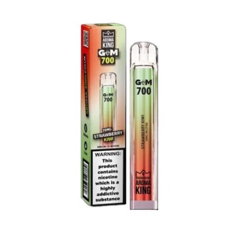 Jednorazowy e-papieros Aroma King Gem 700 puffs 20mg - Strawberry Kiwi Jednorazowy e-papieros Aroma King Gem 700 puffs 20mg - Strawberry Kiwi