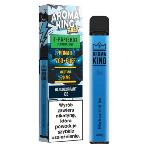 Jednorazowy e-papieros Aroma King Hookah 700 puffs 0mg (bez nikotyny) - Blackcurrant Ice Jednorazowy e-papieros Aroma King Hookah 700 puffs 0mg (bez nikotyny) - Blackcurrant Ice