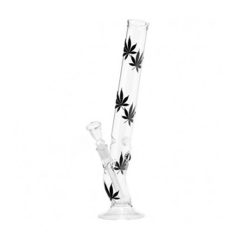 Bongo Szklane Black Leaf 42 cm Bongo Szklane Black Leaf 42 cm