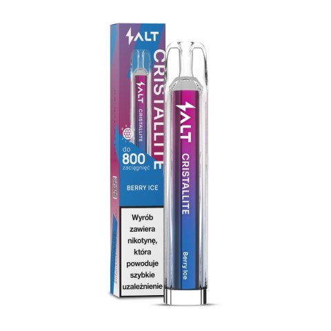 Jednorazowy e-papieros Crystallite 800 Puffs 20mg - Berry Ice Jednorazowy e-papieros Crystallite 800 Puffs 20mg - Berry Ice
