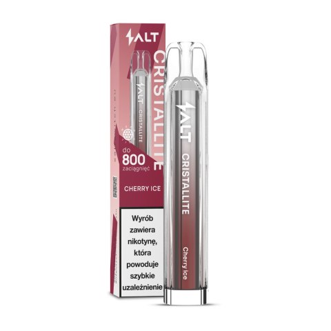 Jednorazowy e-papieros Crystallite 800 Puffs 20mg - Cherry Ice Jednorazowy e-papieros Crystallite 800 Puffs 20mg - Cherry Ice
