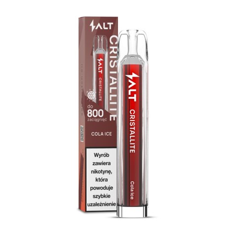 Jednorazowy e-papieros Crystallite 800 Puffs 20mg - Cola Ice Jednorazowy e-papieros Crystallite 800 Puffs 20mg - Cola Ice
