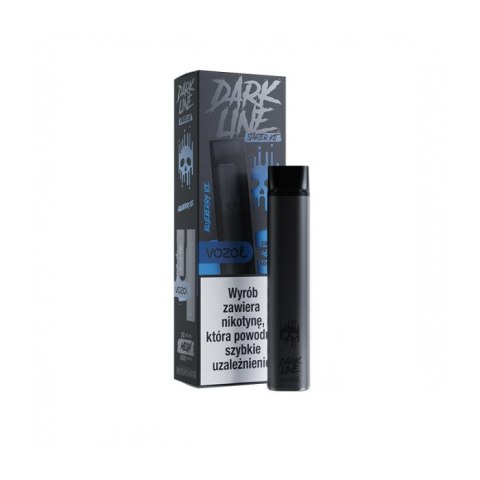 Wielorazówka Dark Line Kit Black + Wkład Blueberry Ice 20mg Wielorazówka Dark Line Kit Black + Wkład Blueberry Ice 20mg