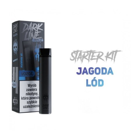 Wielorazówka Dark Line Kit Black + Wkład Blueberry Ice 20mg Wielorazówka Dark Line Kit Black + Wkład Blueberry Ice 20mg