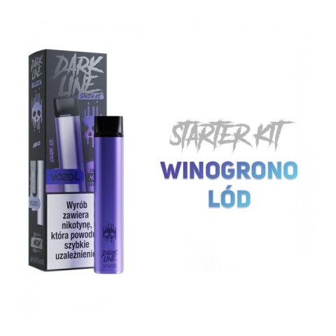 Wielorazówka Dark Line Kit Purple + Wkład Grape Ice 20mg Wielorazówka Dark Line Kit Purple + Wkład Grape Ice 20mg