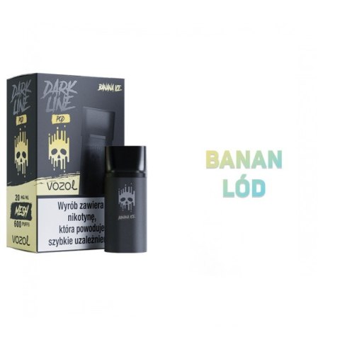 Wkład do e-papierosa Dark Line Kit - Banana Ice 20mg Wkład do e-papierosa Dark Line Kit - Banana Ice 20mg