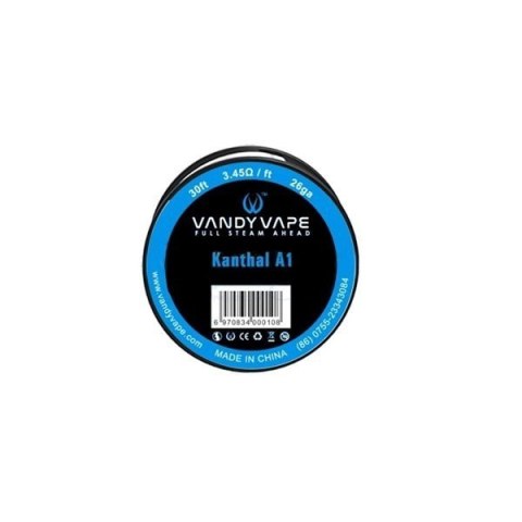 Drut Vandy Vape - Kanthal A1 Coil Wire (26ga 30ft 3.45Ω/ft) Drut Vandy Vape - Kanthal A1 Coil Wire (26ga 30ft 3.45Ω/ft)