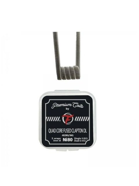 Grzałka Fumytech - 0,20Ω Ni80 Quad Core Fused Clapton DL 10szt Grzałka Fumytech - 0,20Ω Ni80 Quad Core Fused Clapton DL 10szt