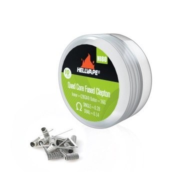 Grzałka Hellvape - 0,14Ω Ni80 MTL Quad Core Fused Claptons Grzałka Hellvape - 0,14Ω Ni80 MTL Quad Core Fused Claptons