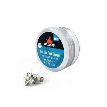 Grzałka Hellvape - 0,10Ω Ni90 Dual Core Fused Claptons Grzałka Hellvape - 0,10Ω Ni90 Dual Core Fused Claptons