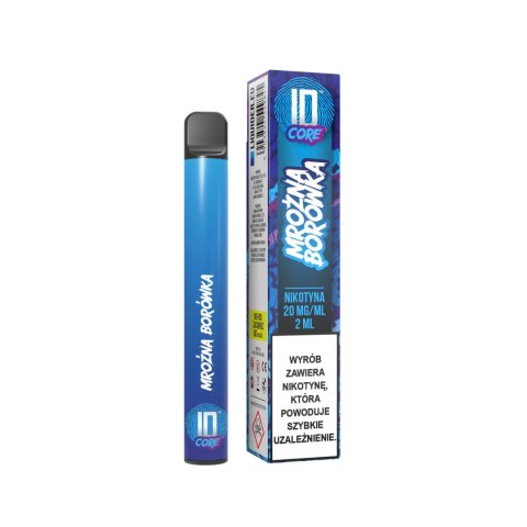 Jednorazowy e-papieros ID CORE 600-800 Puffs 20mg - Mrożona Borówka Jednorazowy e-papieros ID CORE 600-800 Puffs 20mg - Mrożona Borówka