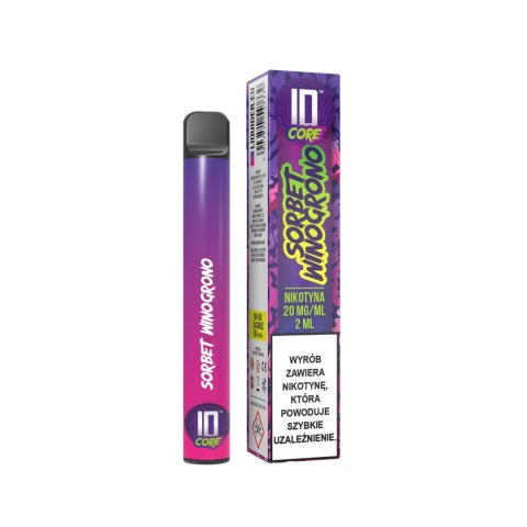 Jednorazowy e-papieros ID CORE 600-800 Puffs 20mg - Sorbet Winogrono Jednorazowy e-papieros ID CORE 600-800 Puffs 20mg - Sorbet Winogrono