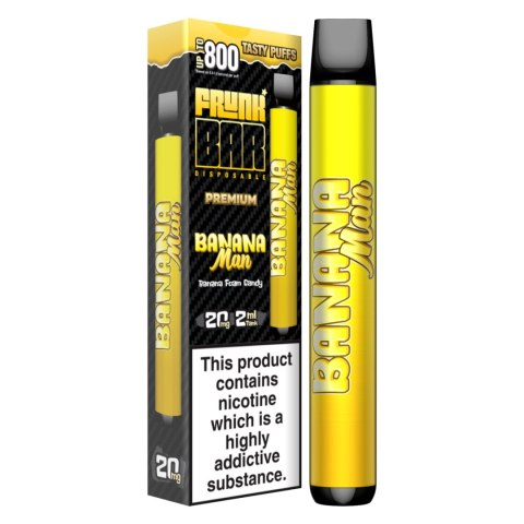 Jednorazowy e-papieros Frunk Bar Mesh 20mg - Banana Man Jednorazowy e-papieros Frunk Bar Mesh 20mg - Banana Man