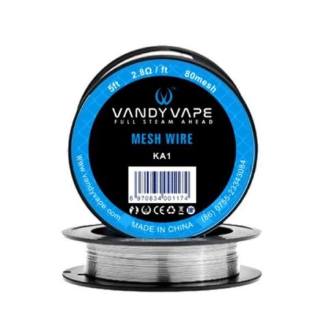 Drut Vandy Vape - KA1 Mesh Wire 80mesh (5ft 2.8Ω/ft) Drut Vandy Vape - KA1 Mesh Wire 80mesh (5ft 2.8Ω/ft)