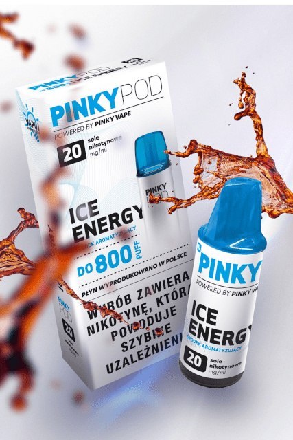 Wkład do e-papierosa Pinky POD - Ice Energy 20mg Wkład do e-papierosa Pinky POD - Ice Energy 20mg