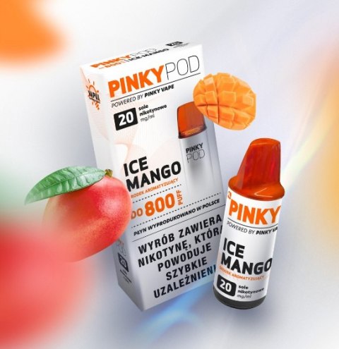 Wkład do e-papierosa Pinky POD - Ice Mango 20mg Wkład do e-papierosa Pinky POD - Ice Mango 20mg