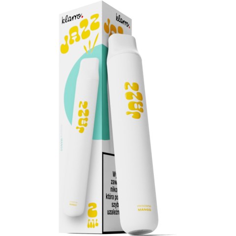 Jednorazowy e-papieros Klarro Jazz 600 puffs 20mg - Mrożone Mango Jednorazowy e-papieros Klarro Jazz 600 puffs 20mg - Mrożone Mango