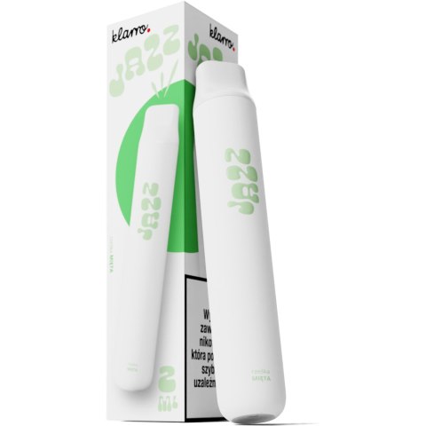 Jednorazowy e-papieros Klarro Jazz 600 puffs 20mg - Rześka Mięta Jednorazowy e-papieros Klarro Jazz 600 puffs 20mg - Rześka Mięta