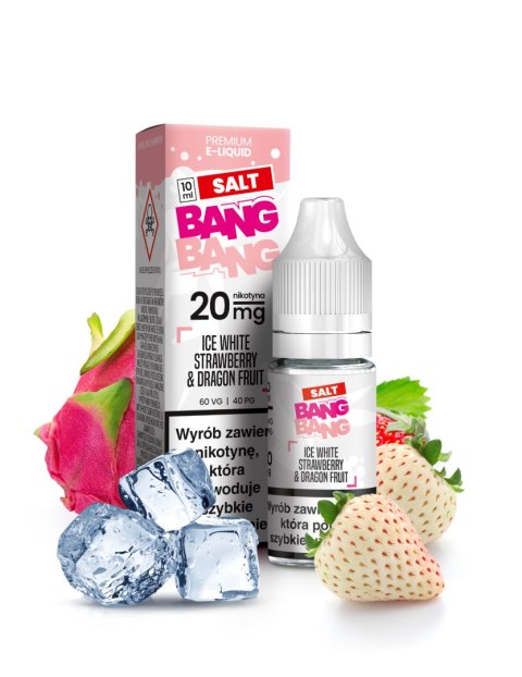 Liquid BANG BANG Salt 20mg - Ice White Strawberry Dragon Fruit Liquid BANG BANG Salt 20mg - Ice White Strawberry Dragon Fruit