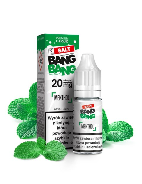 Liquid BANG BANG Salt 20mg - Menthol Liquid BANG BANG Salt 20mg - Menthol