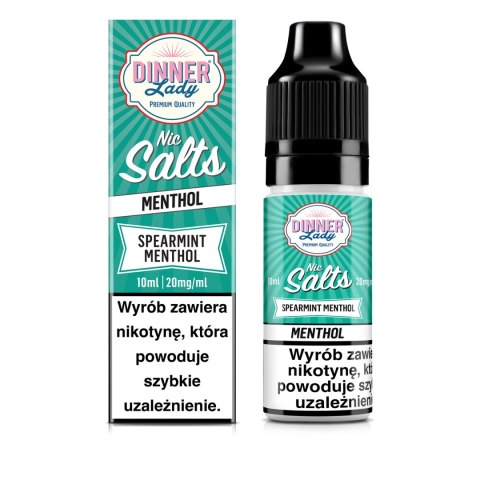 Liquid Dinner Lady Salt 20mg - Spearmint Menthol Liquid Dinner Lady Salt 20mg - Spearmint Menthol