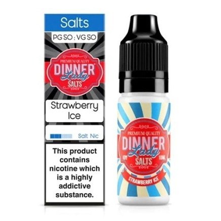 Liquid Dinner Lady Salt 20mg - Strawberry Ice Liquid Dinner Lady Salt 20mg - Strawberry Ice