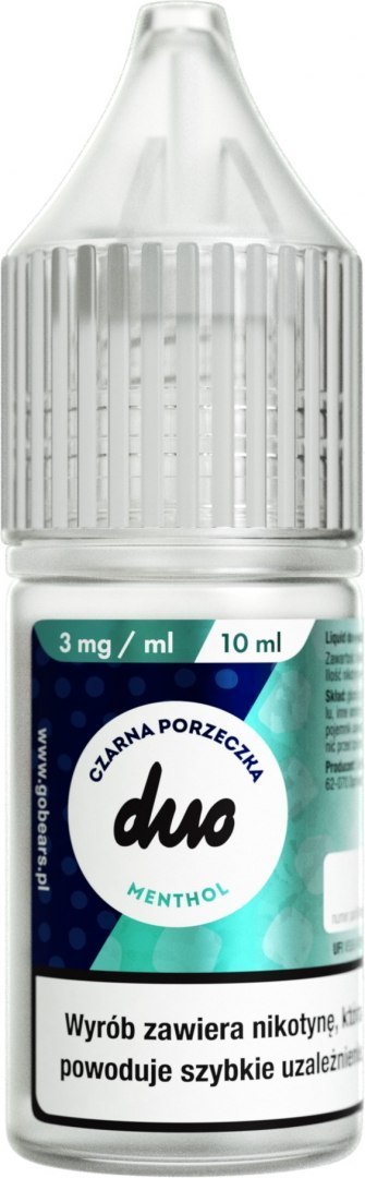 Liquid Duo - Czarna Porzeczka Menthol 3mg Liquid Duo - Czarna Porzeczka Menthol 3mg