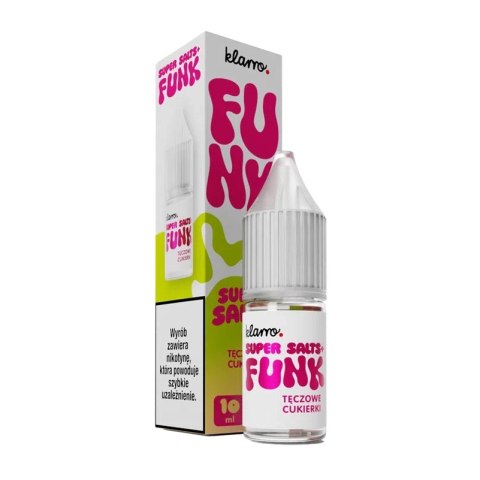 Liquid Klarro Funk Super Salts+ 20mg - Tęczowe Cukierki Liquid Klarro Funk Super Salts+ 20mg - Tęczowe Cukierki