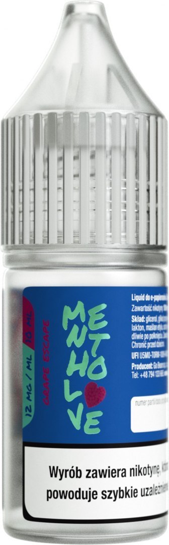 Liquid Mentholove - Grape Escape 12mg Liquid Mentholove - Grape Escape 12mg