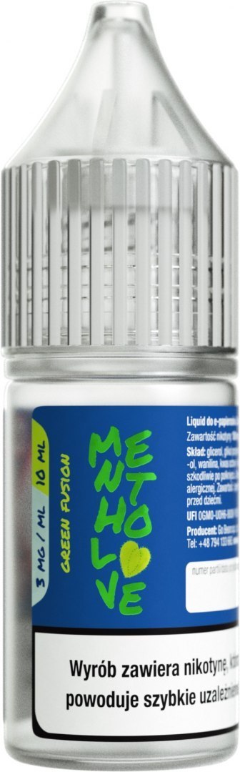 Liquid Mentholove - Green Fusion 3mg Liquid Mentholove - Green Fusion 3mg