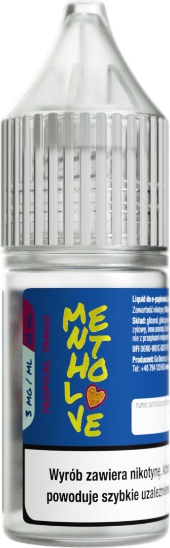 Liquid Mentholove - Tropical Tango 3mg Liquid Mentholove - Tropical Tango 3mg
