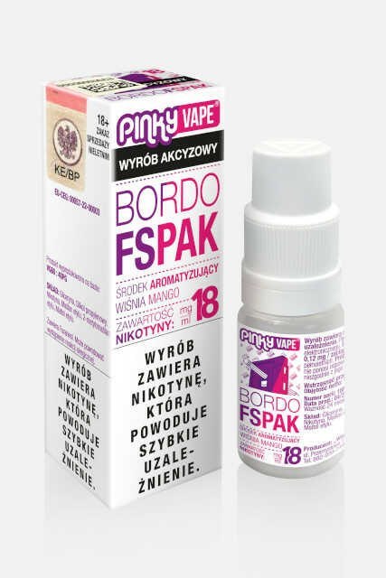 Liquid Pinky Vape - Bordo Fspak 18mg Liquid Pinky Vape - Bordo Fspak 18mg