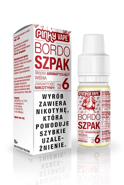 Liquid Pinky Vape - Bordo Szpak 6mg Liquid Pinky Vape - Bordo Szpak 6mg