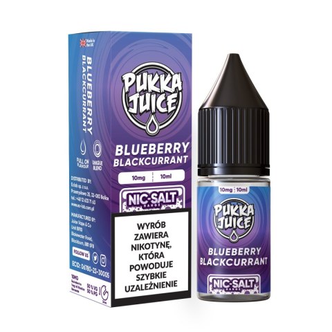 Liquid Pukka Juice Salt 10mg - Blueberry Blackcurrant Liquid Pukka Juice Salt 10mg - Blueberry Blackcurrant