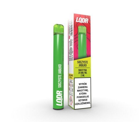 Jednorazowy e-papieros LQDR Bar 800 Puffs 20mg - Soczyste Jabłko Jednorazowy e-papieros LQDR Bar 800 Puffs 20mg - Soczyste Jabłko