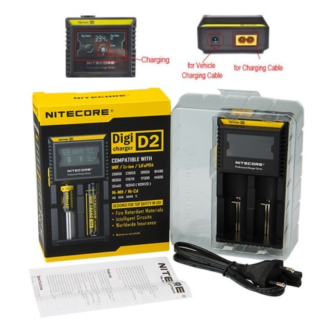 Ładowarka Nitecore - Digicharger D2 Ładowarka Nitecore - Digicharger D2