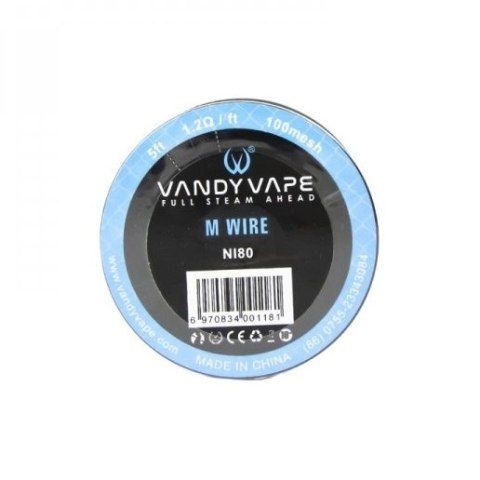Drut Vandy Vape - Ni80 Mesh Wire 100mesh (5ft 1.2Ω/ft) Drut Vandy Vape - Ni80 Mesh Wire 100mesh (5ft 1.2Ω/ft)