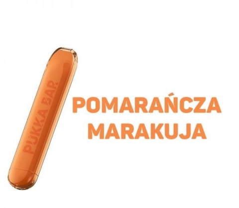 Jednorazowy e-papieros PUKKA JUICE BAR 600+ Puffs - Orange Passionfruit Jednorazowy e-papieros PUKKA JUICE BAR 600+ Puffs - Orange Passionfruit