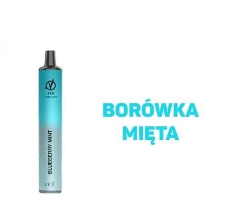 Jednorazowy e-papieros VBAR CUBO LITE 20mg - Blueberry Mint Jednorazowy e-papieros VBAR CUBO LITE 20mg - Blueberry Mint