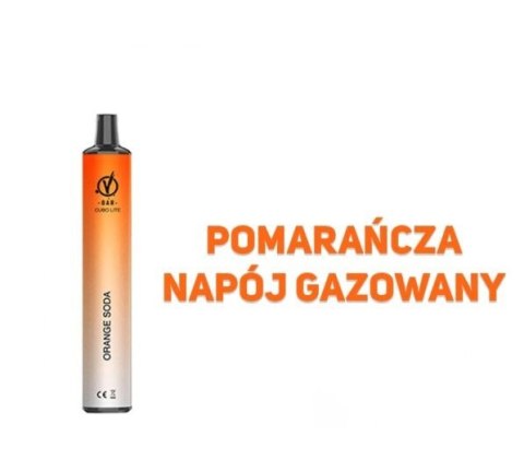 Jednorazowy e-papieros VBAR CUBO LITE 20mg - Orange Soda Jednorazowy e-papieros VBAR CUBO LITE 20mg - Orange Soda