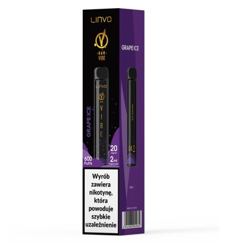 VBar Vibe - Grape Ice - 20mg - 600 puffs VBar Vibe - Grape Ice - 20mg - 600 puffs