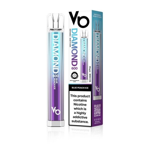 Jednorazowy e-papieros Vapes Bars Diamond 600 - Blue Peach Ice Jednorazowy e-papieros Vapes Bars Diamond 600 - Blue Peach Ice