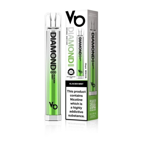 Jednorazowy e-papieros Vapes Bars Diamond 600 - Glacier Mint Jednorazowy e-papieros Vapes Bars Diamond 600 - Glacier Mint