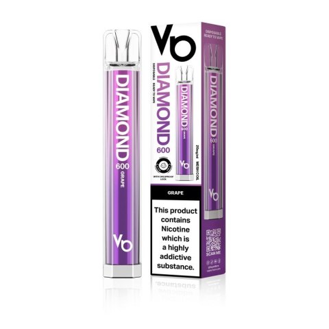 Jednorazowy e-papieros Vapes Bars Diamond 600 - Grape Jednorazowy e-papieros Vapes Bars Diamond 600 - Grape