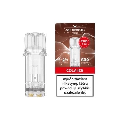 Wkład do e-papierosa Crystal Plus - Cola Ice 20mg 600+ Wkład do e-papierosa Crystal Plus - Cola Ice 20mg 600+