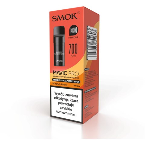 Wkład do e-papierosa Smok Mavic PRO - Blueberry Sour Raspberry 20mg Wkład do e-papierosa Smok Mavic PRO - Blueberry Sour Raspberry 20mg